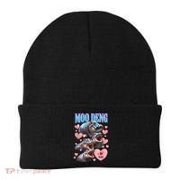 Moo Deng I Love You Pygmy Hippopotamus Beanie thumb 0
