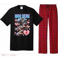 Moo Deng I Love You Pygmy Hippopotamus Pajama Set thumb 0