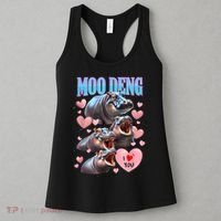 Moo Deng I Love You Pygmy Hippopotamus Women's Tank Top thumb 3