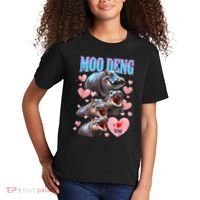 Moo Deng I Love You Pygmy Hippopotamus Kids T-Shirt thumb 2