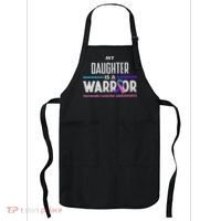 My Daughter Is A Warrior Thyroid Cancer Awareness Apron thumb 0