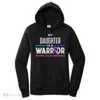 My Daughter Is A Warrior Thyroid Cancer Awareness Women's Hoodie thumb 0
