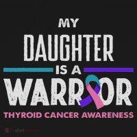 My Daughter Is A Warrior Thyroid Cancer Awareness Mousepad thumb 1