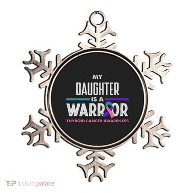 My Daughter Is A Warrior Thyroid Cancer Awareness Ornament