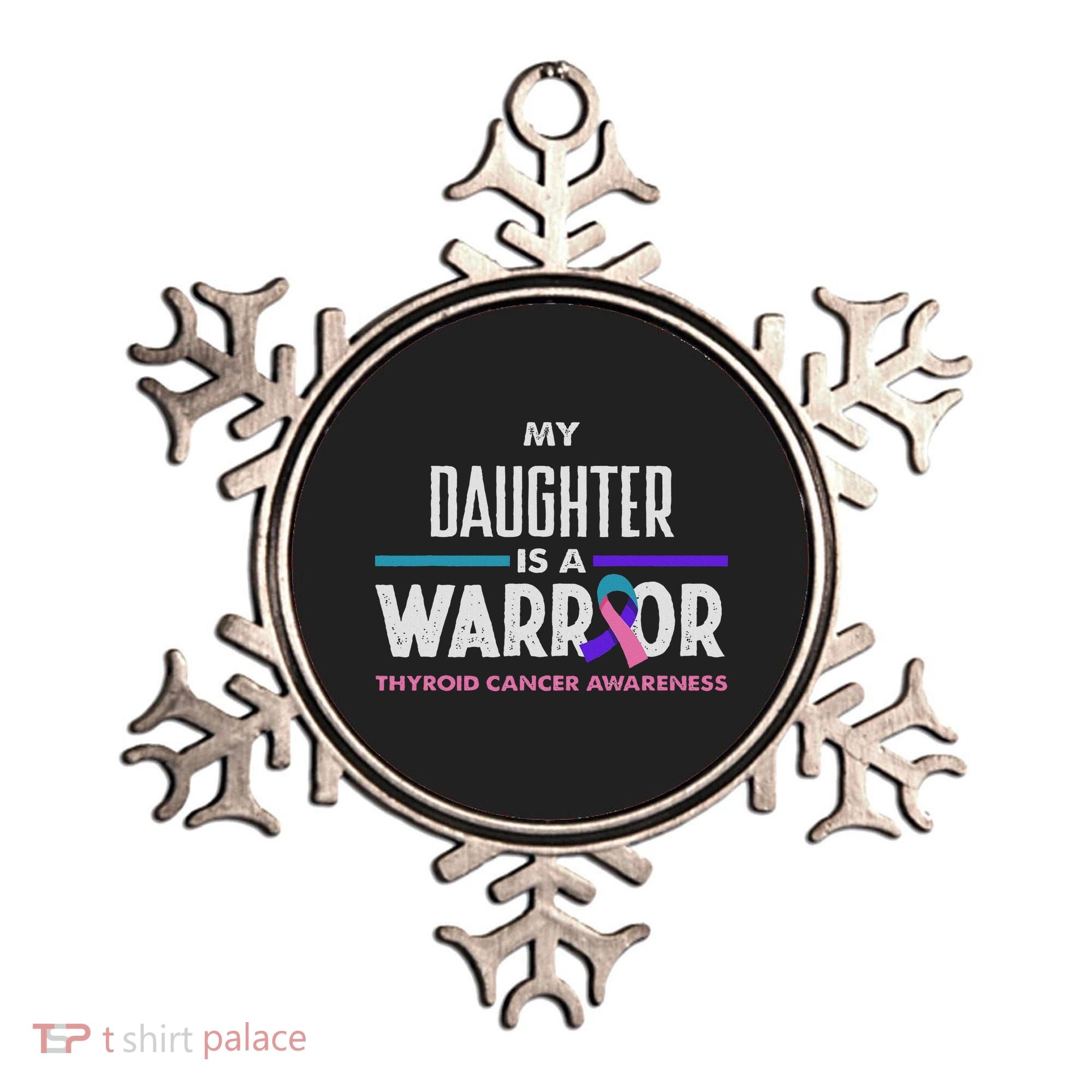My Daughter Is A Warrior Thyroid Cancer Awareness Ornament