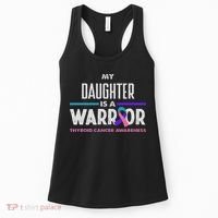My Daughter Is A Warrior Thyroid Cancer Awareness Women's Tank Top thumb 0