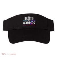 My Daughter Is A Warrior Thyroid Cancer Awareness Visor thumb 0