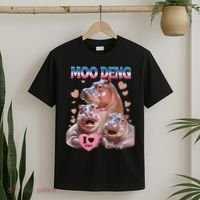 Moo Deng I Love You Hippo T-Shirt thumb 2