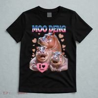 Moo Deng I Love You Hippo T-Shirt thumb 5