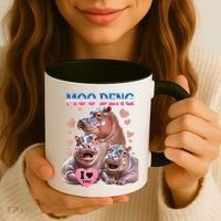 Moo Deng I Love You Hippo Coffee Mug thumb 3