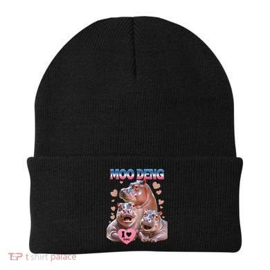 Moo Deng I Love You Hippo Beanie