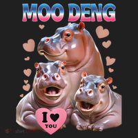 Moo Deng I Love You Hippo Beanie thumb 2