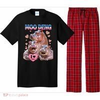 Moo Deng I Love You Hippo Pajama Set thumb 0