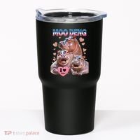 Moo Deng I Love You Hippo Tumbler thumb 0