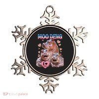 Moo Deng I Love You Hippo Ornament thumb 0