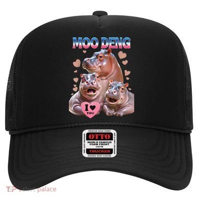 Moo Deng I Love You Hippo Hat