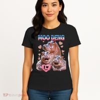 Moo Deng I Love You Hippo Women's T-Shirt thumb 4