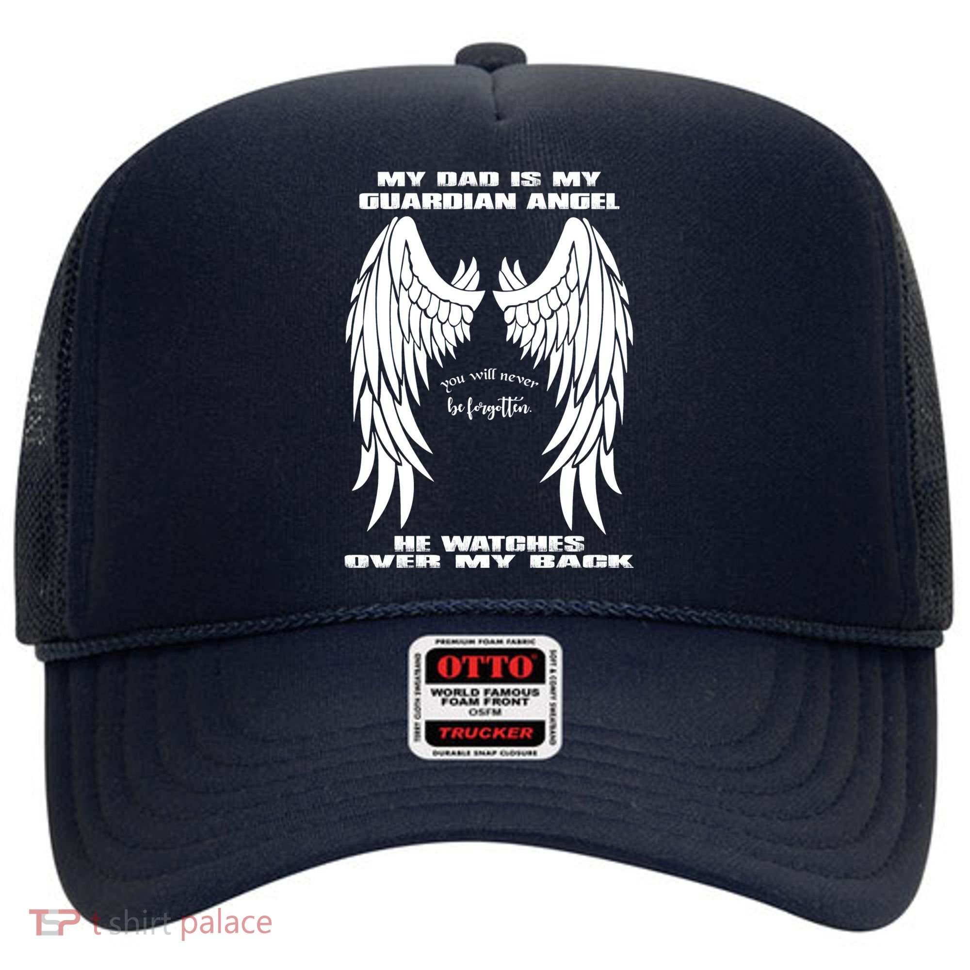 My Dad Is My Guardian Angel - Text on Back Hat