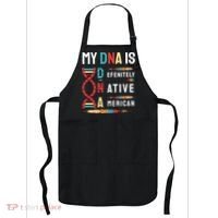 My Dna Is Defenitely Native American Funny Indian Lover Gift Apron thumb 0