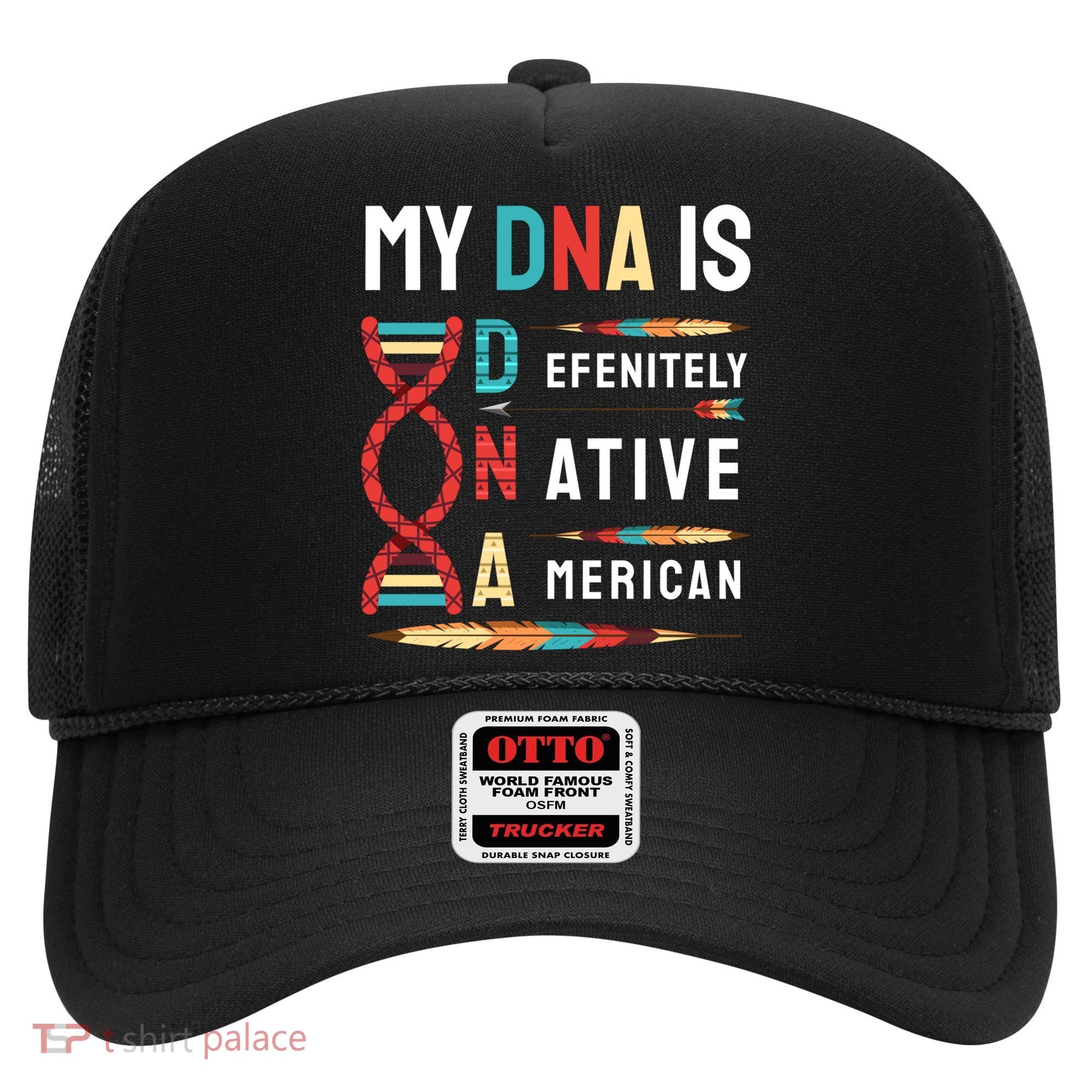 My Dna Is Defenitely Native American Funny Indian Lover Gift Hat
