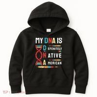 My Dna Is Defenitely Native American Funny Indian Lover Gift Kids Hoodie thumb 0