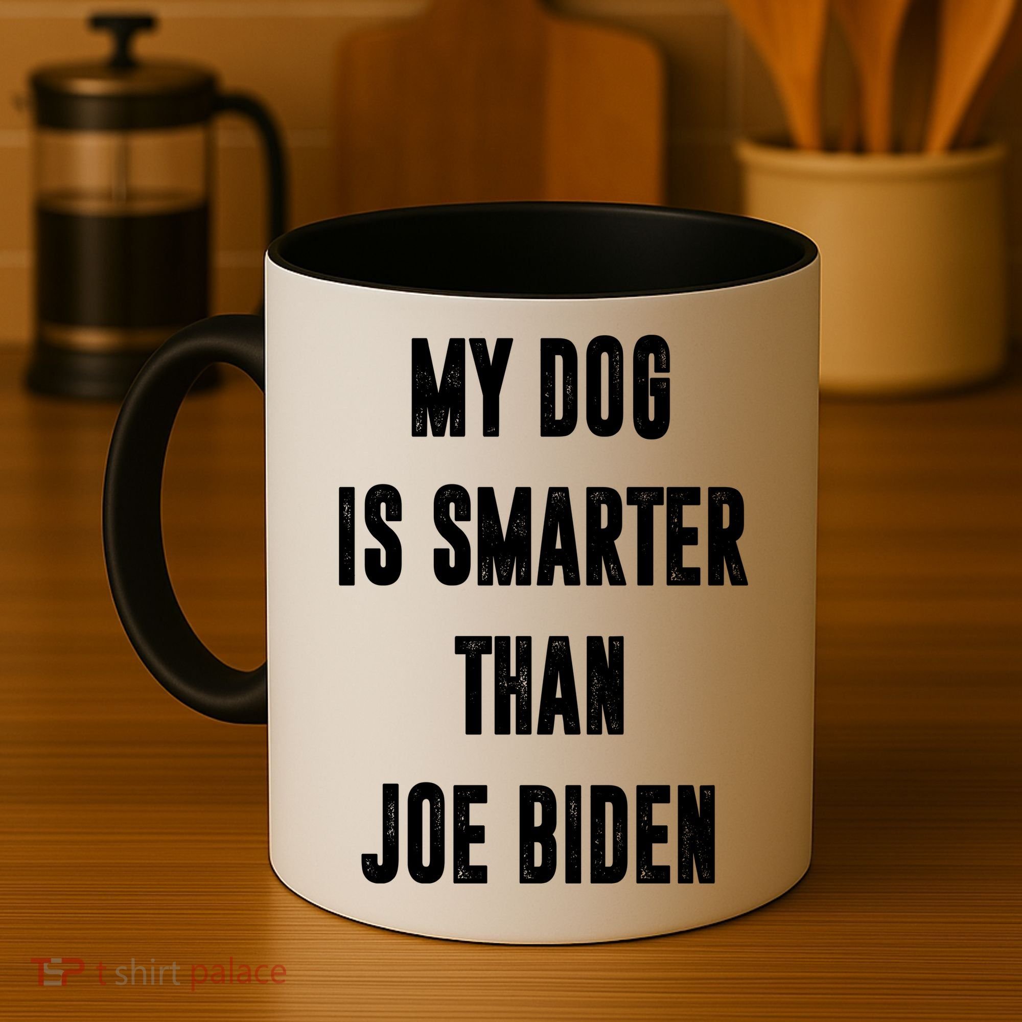My Dog Is Smarter Than Joe Biden Funny Coffee Mug