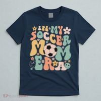 Mothers Day In My Soccer Mom Era Groovy Soccer Mom Life T-Shirt thumb 5