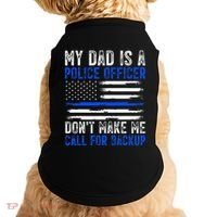 My Dad Is A Police Officer Doggie Tank thumb 0