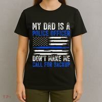 My Dad Is A Police Officer T-Shirt thumb 4