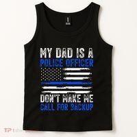 My Dad Is A Police Officer Tank Top thumb 2
