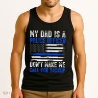 My Dad Is A Police Officer Tank Top thumb 3