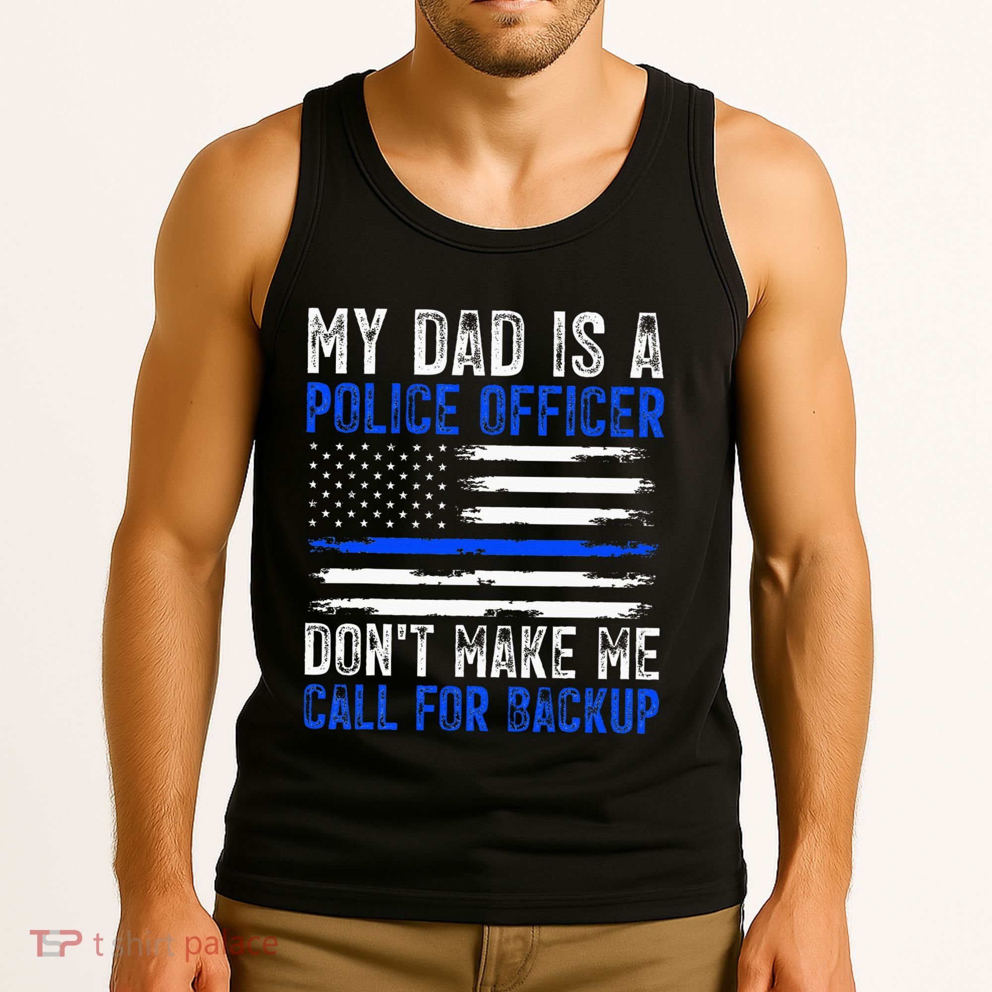 My Dad Is A Police Officer Tank Top