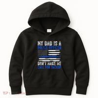 My Dad Is A Police Officer Kids Hoodie thumb 0