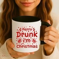 Merry Drunk I'm Christmas Funny Holiday Coffee Mug thumb 3