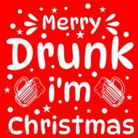 Merry Drunk I'm Christmas Funny Holiday Doggie Tank thumb 4