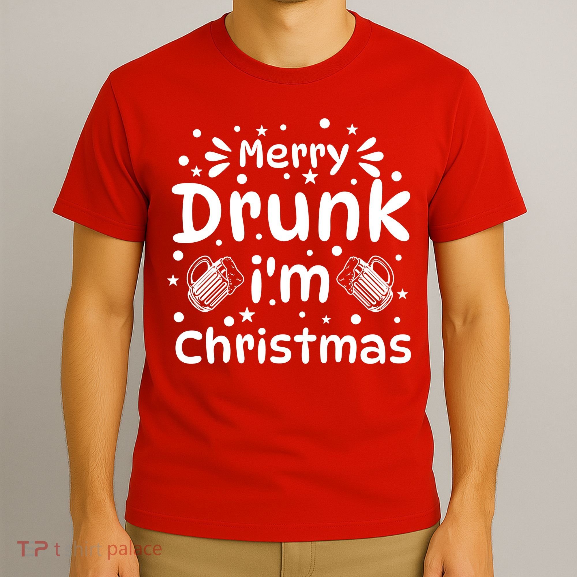 Merry Drunk I'm Christmas Funny Holiday T-Shirt