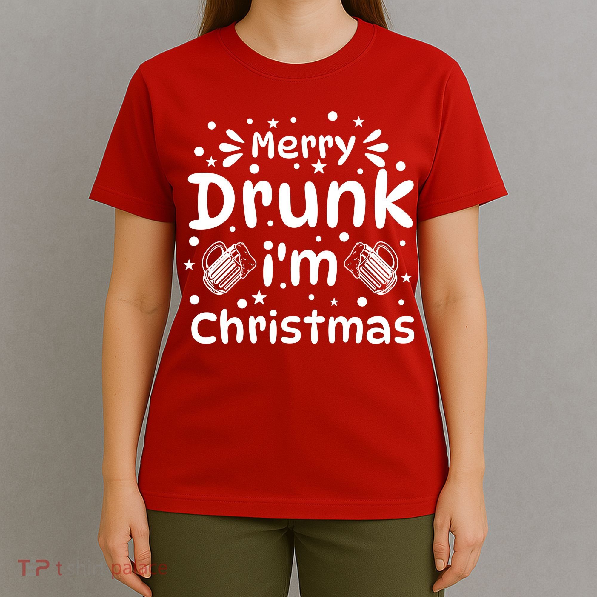 Merry Drunk I'm Christmas Funny Holiday T-Shirt