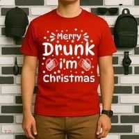 Merry Drunk I'm Christmas Funny Holiday T-Shirt thumb 6