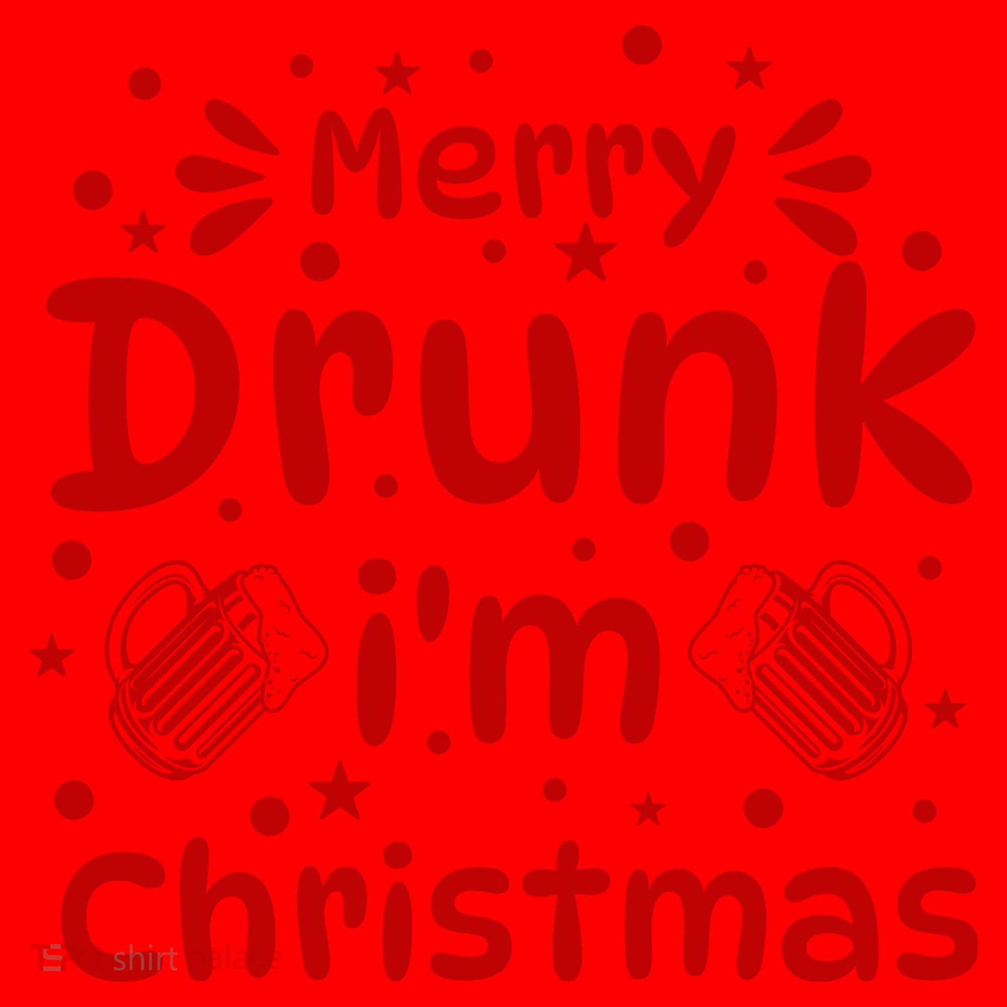 Merry Drunk I'm Christmas Funny Holiday Santa Hat