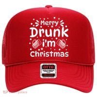 Merry Drunk I'm Christmas Funny Holiday Hat thumb 0