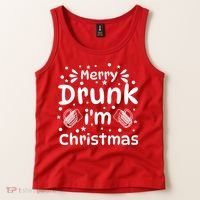 Merry Drunk I'm Christmas Funny Holiday Tank Top thumb 2