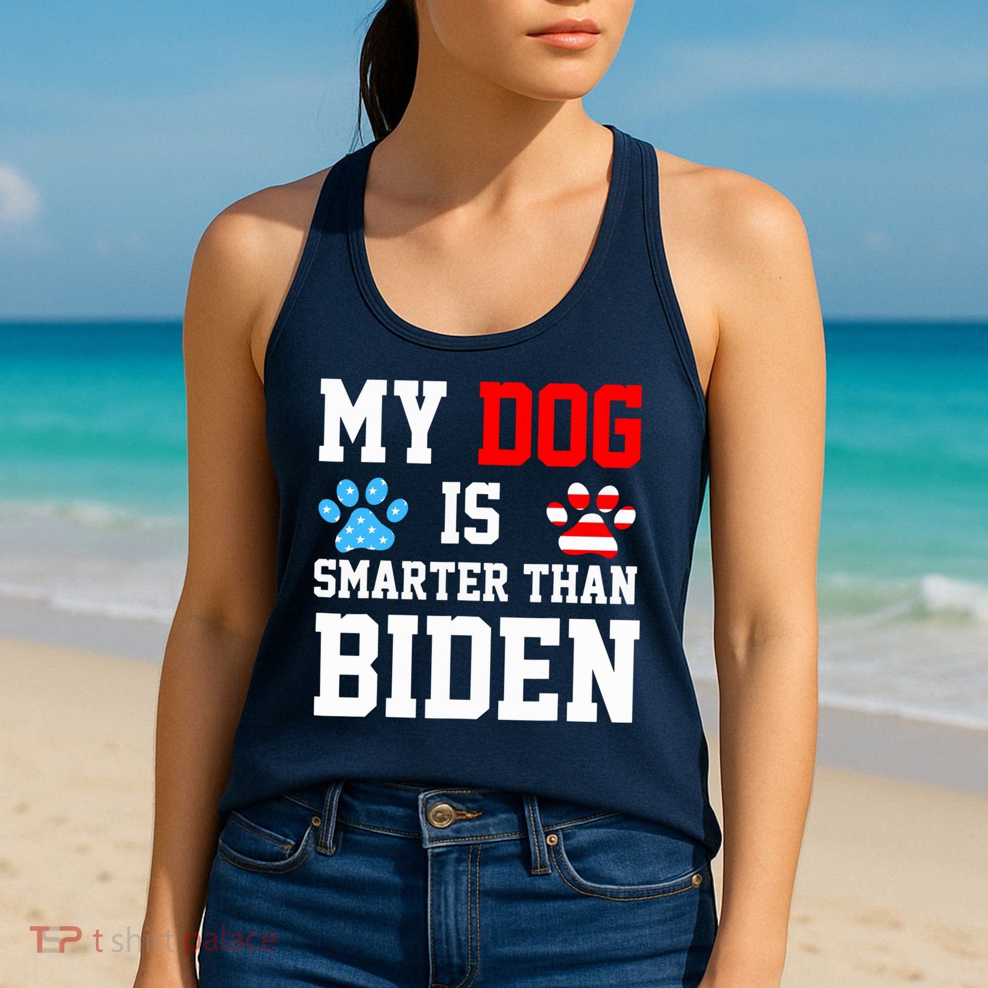 My Dog Is Smarter Than Biden Women's Tank Top