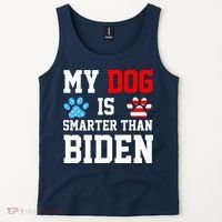 My Dog Is Smarter Than Biden Tank Top thumb 2