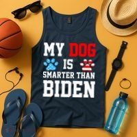 My Dog Is Smarter Than Biden Tank Top thumb 4