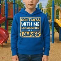 My Daughter Is A Lawyer Gift Kids Hoodie thumb 2