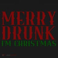 Merry Drunk Im Christmas Funny Holiday Coaster thumb 2