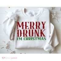 Merry Drunk Im Christmas Funny Holiday Sweatshirt thumb 2