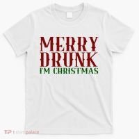 Merry Drunk Im Christmas Funny Holiday T-Shirt thumb 0