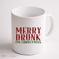 Merry Drunk Im Christmas Funny Holiday Coffee Mug thumb 1