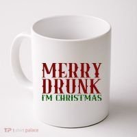 Merry Drunk Im Christmas Funny Holiday Coffee Mug thumb 0